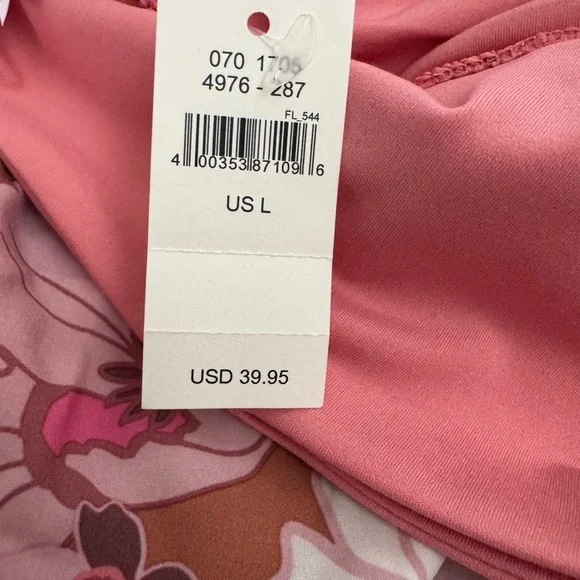 Aerie Floral Pink and Brown Athletic Shorts NWT - Picture 6 of 7